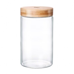 Treo Hi Borosilicate Jar With Wood Lid-1100ml