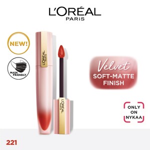 L'Oreal Paris Chiffon Signature Liquid Lipstick,221 Reach Out, 7ml
