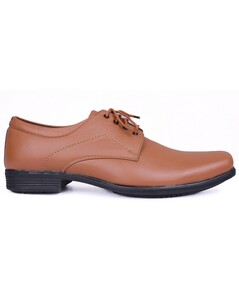 Tom Smith Mens Rexine Tan Lace Up Formal Shoe