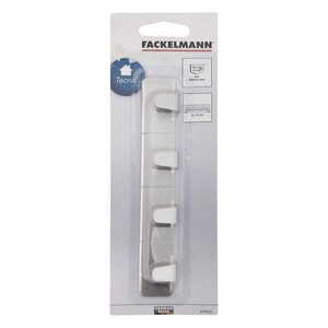 Fackelmann 4 Adhesive Hooks On A Ledge 16cm