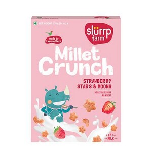 SLURRP FARM Millet Crunch Strawberry Stars & Moons 400gm