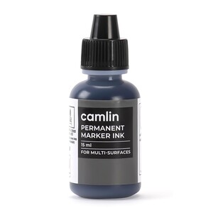 Camlin Permanent Marker Ink 15ml Black-7109016