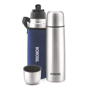 Borosil Thermo Flask Blue 1L