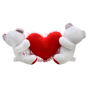 Ultra Couple Teddy With Heart 7in UST-7721