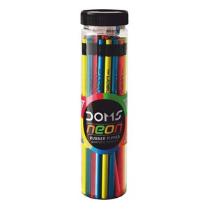 Doms Neon Rubber Tipped Pencil 30p 7276