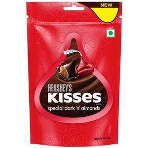 Hersheys Kisses Special Dark 'N' Almonds Chocolate, 33.6 G
