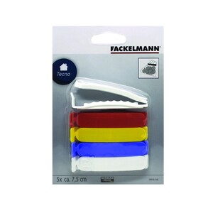 Fackelmann 5 Seal Clips 7.5x1x0.7cm