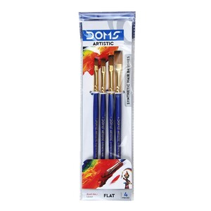 Doms Synthetic Brush Flat 4s 8063