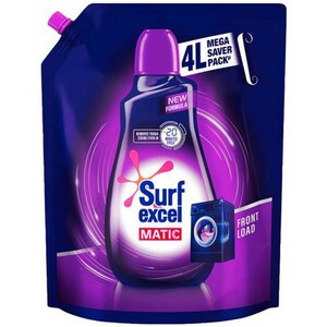 Surf Excel Matic Front Load Liquid Detergent,  4L