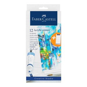Faber Castell Acrylic Tube Colour 12s - 1490/379012