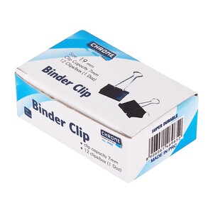 Chrome Binder Clip 19mm-9965