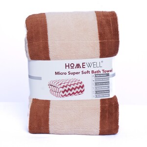 Homewell Bath Towel Micro Fiber Assorted Colour