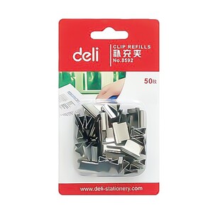 Deli Paper Clip Silver-8592