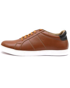Tom Smith Mens Rexine Tan Lace Up Casual Shoe