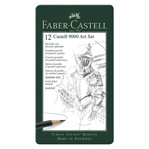 Faber Castell 9000 Tin12 Graphit-Pencils-119065
