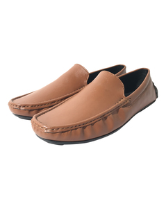 Tom Smith Mens Synthetic Tan Slip-On Casual Shoe
