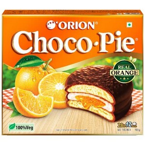 Orion Orange Chocopie Pack Of 12 Pcs