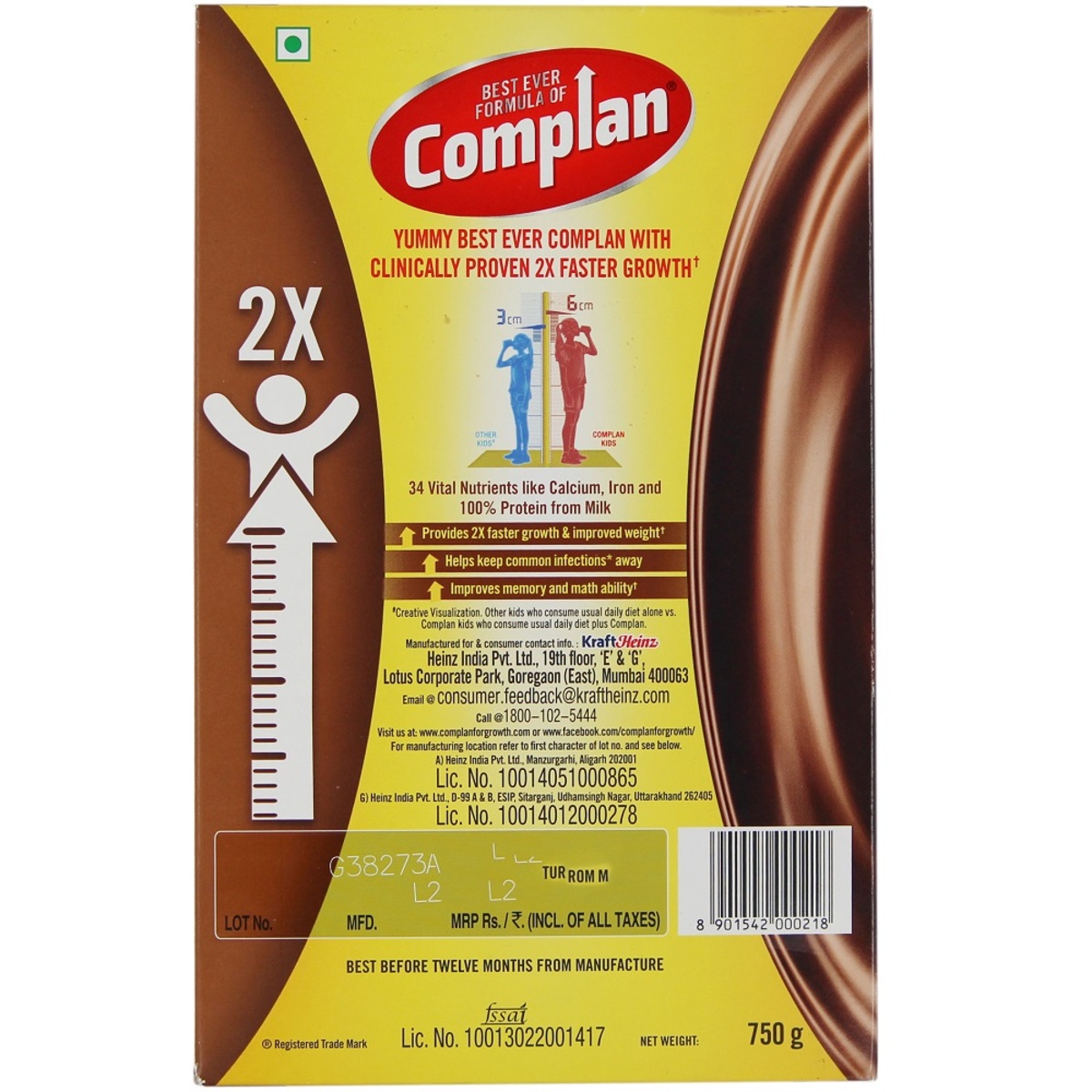 Complan Chocolate Drink Refill 750g