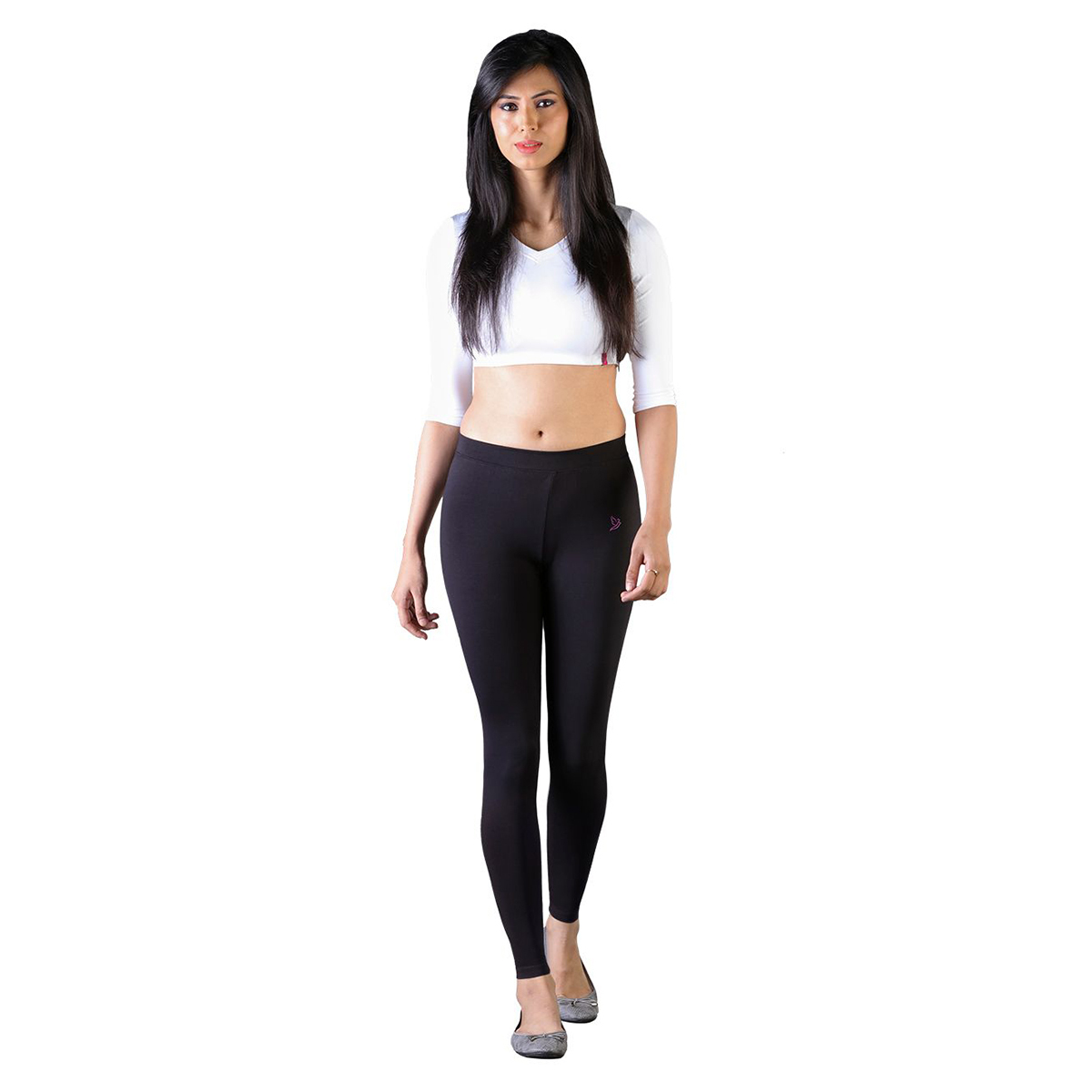 Buy Twin Birds Women Solid Colour Ankle Length Legging with Signature Wide  Waistband - Black Online - Lulu Hypermarket India