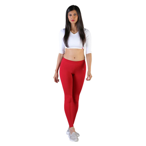 Twin Birds Women Solid Colour Ankle Length Legging with Signature Wide Waistband - Lip Stick
