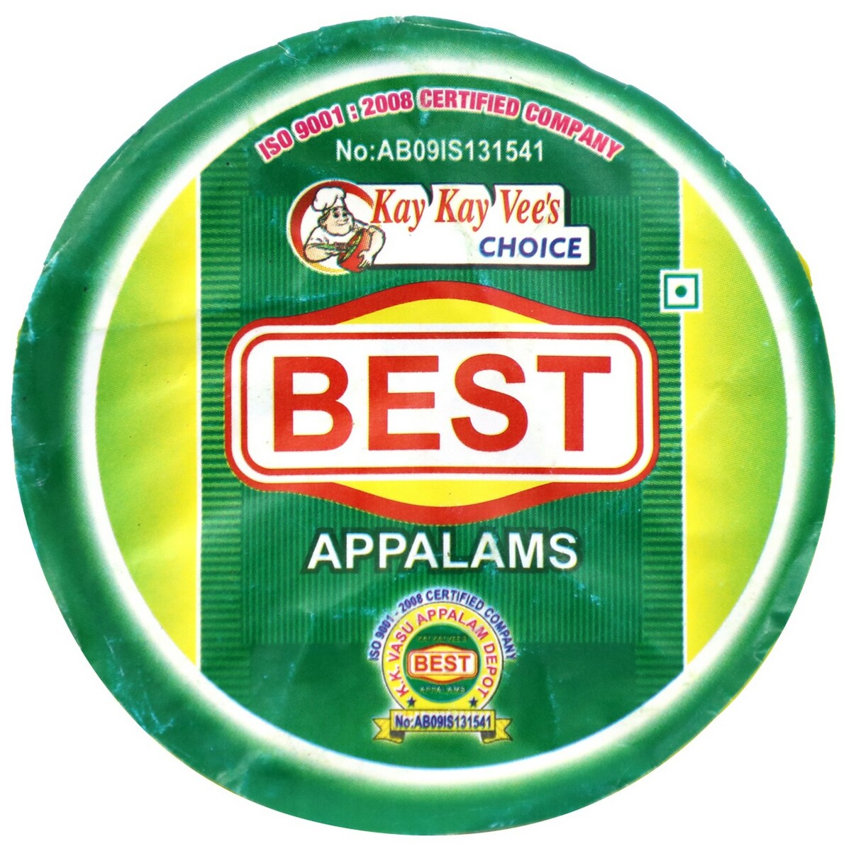 Best No.1 Mini Appalam(Pappadam) 70g