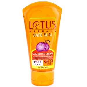 Lotus Herbals Sun Block Safe Sun Cream SPF 30 100g