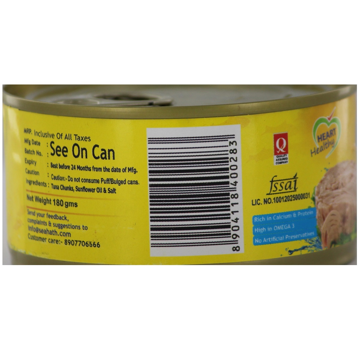 Ocean Secret Tuna Chunks in Sunflower Oil 180g
