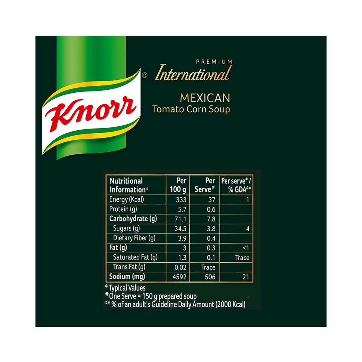 Knorr Mexican Tomato Corn Soup 50g