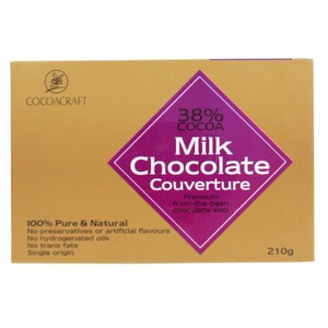 Cocoa Craft Milk Chocolate Couverture 210g