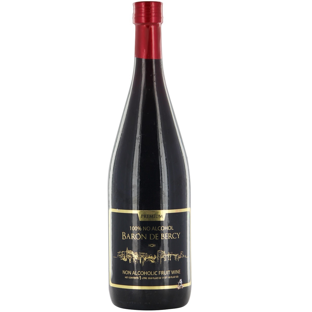 Baron De Bercy Non Alcoholic Fruit Wine Black Red 1Litre