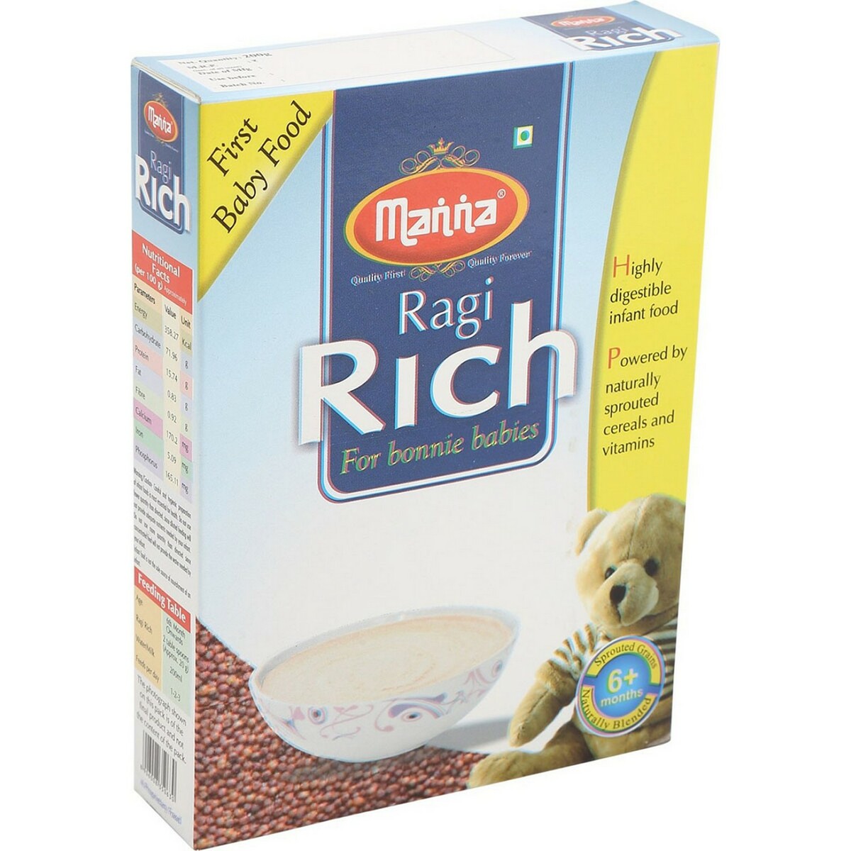 Manna Baby Cereals Ragi Rich 200g
