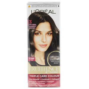 L'Oreal Paris Hair Colour Excellence Natural Darkest Brown#3 Small Pack