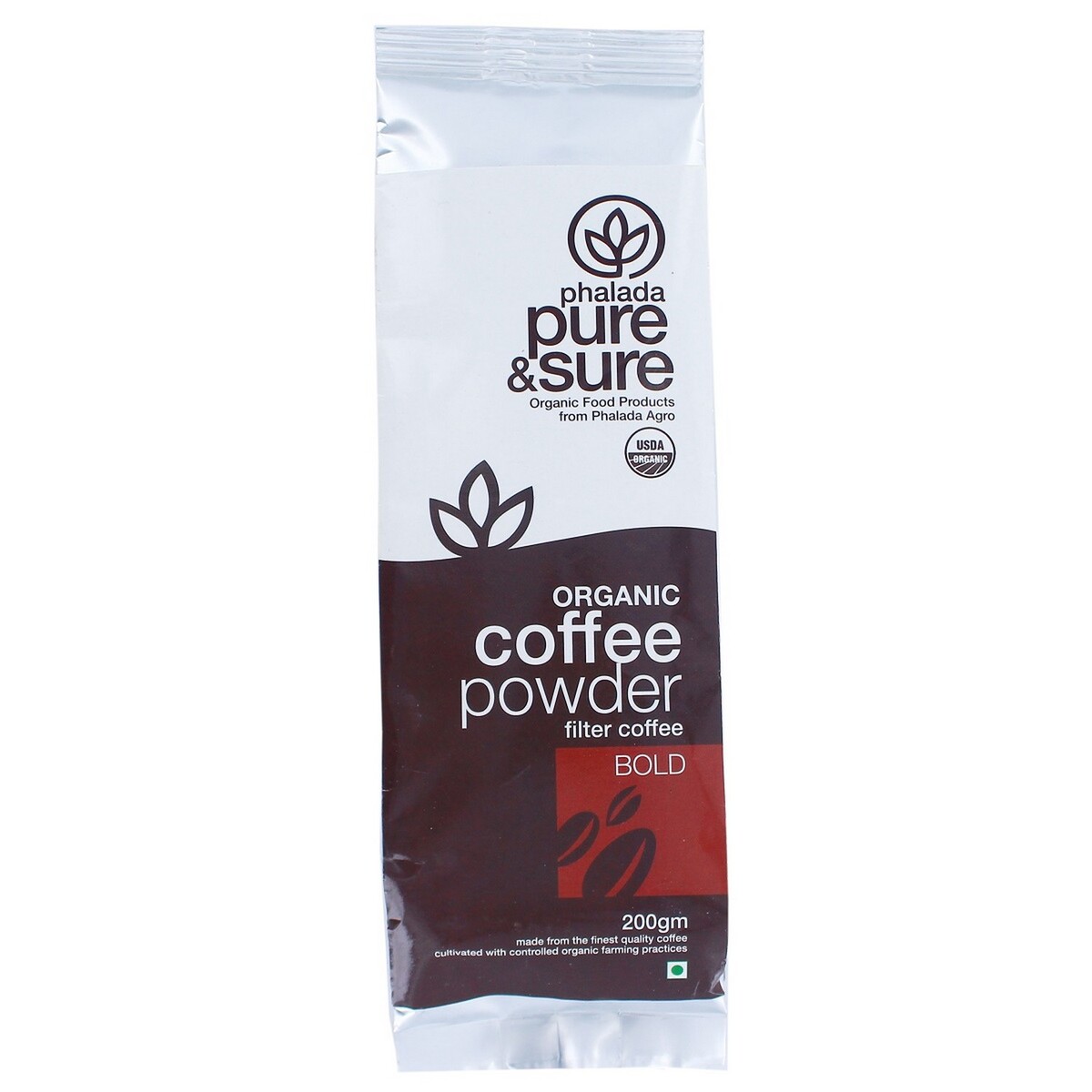 Pure & Sure Organic Coffee Powder Bold 200g