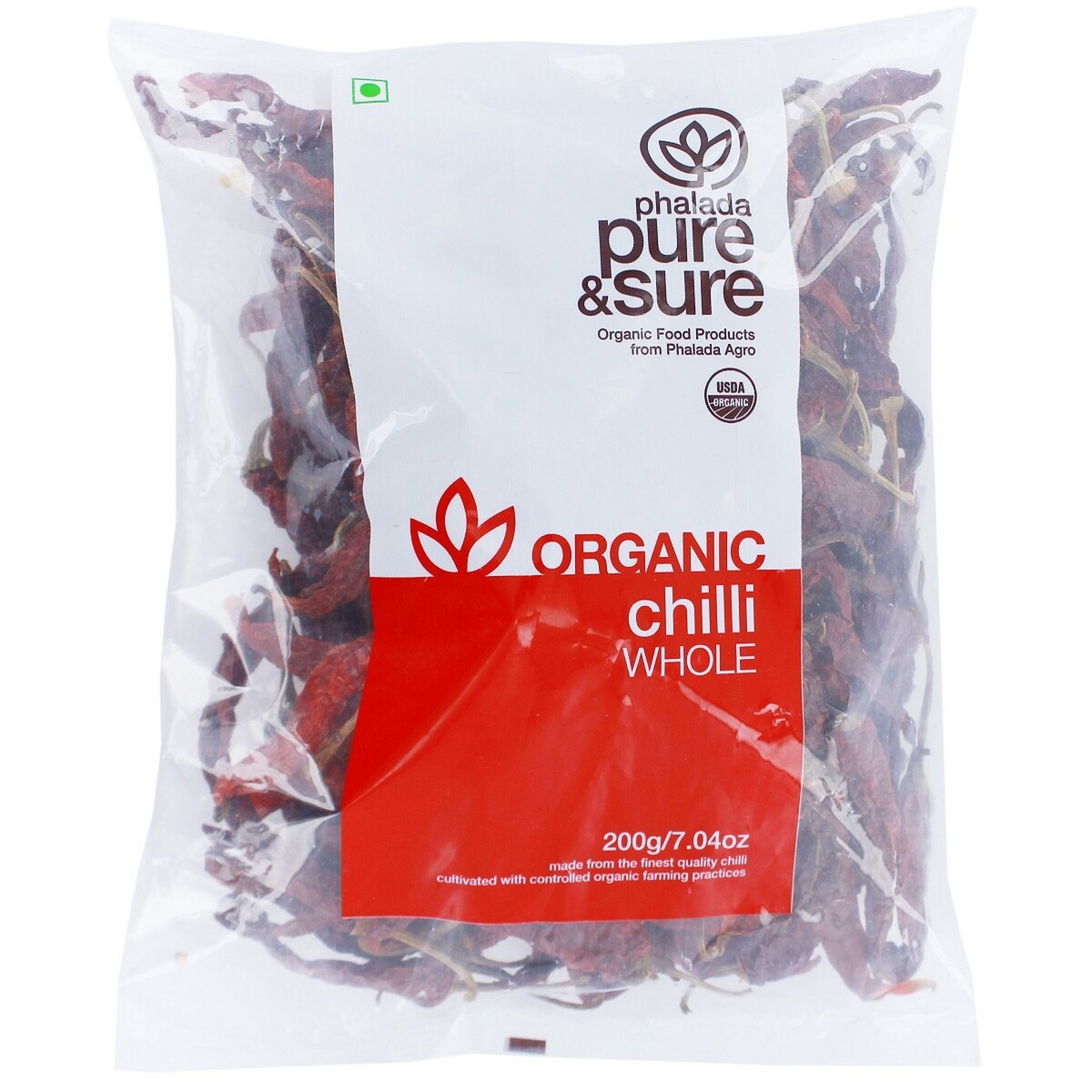 Pure & Sure Organic Chilli Whole 200g