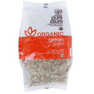Pure & Sure Organic Green Gram Split 500g