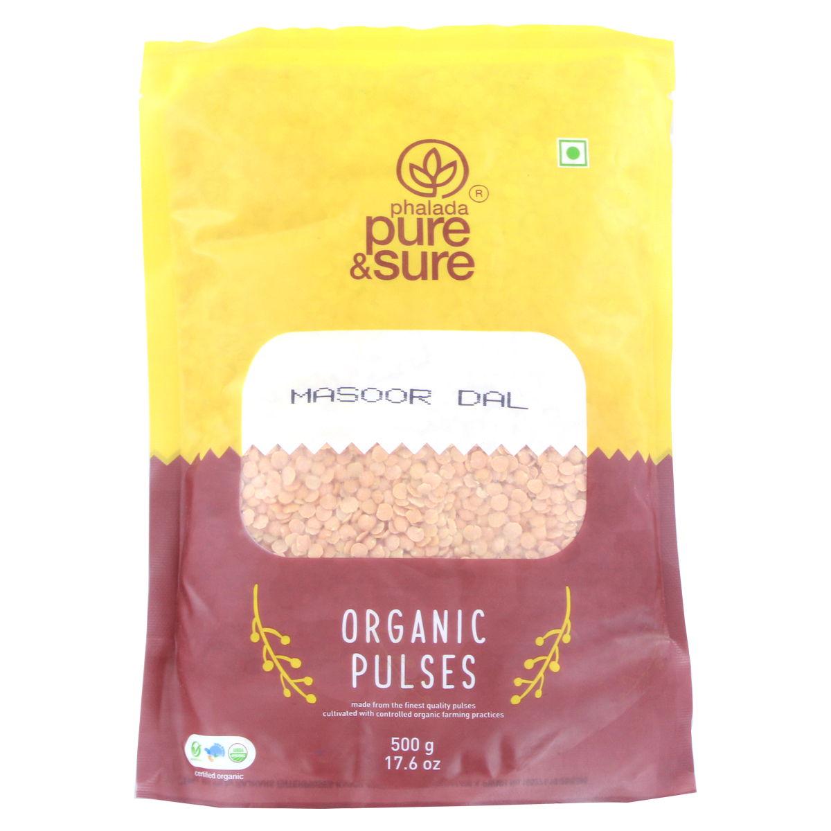 Pure & Sure Organic Masoor Dal 500g