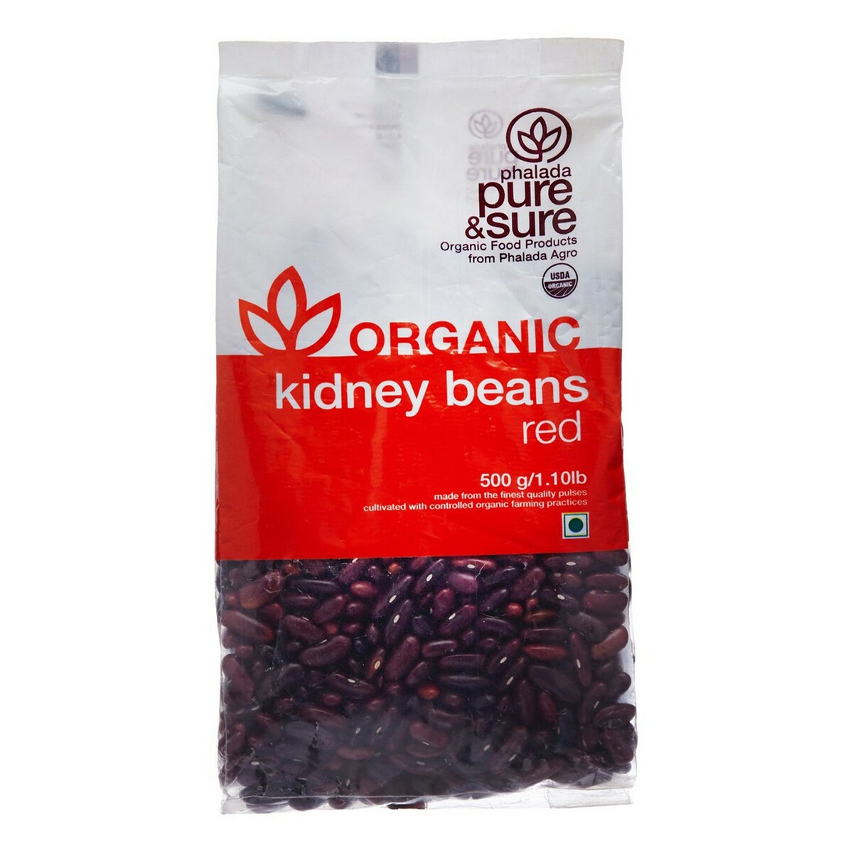 Pure & Sure Organic Kidney Beans Red 500g