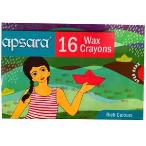 Apsara Wax Crayons 16 Colour