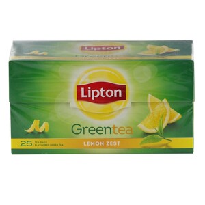 Lipton Green Tea Lemon Zest 25 Tea Bags