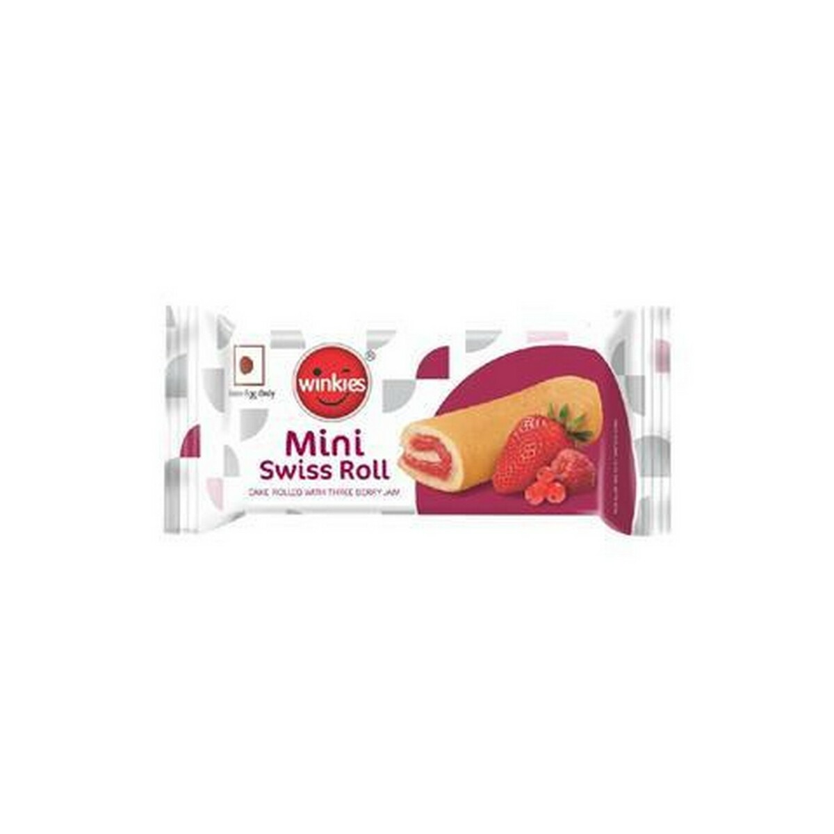 Winkies Mini Swiss Roll 3 Berrys 28g