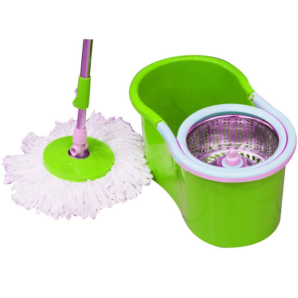 Lulu Spin Mop with Steel Tub LJD004