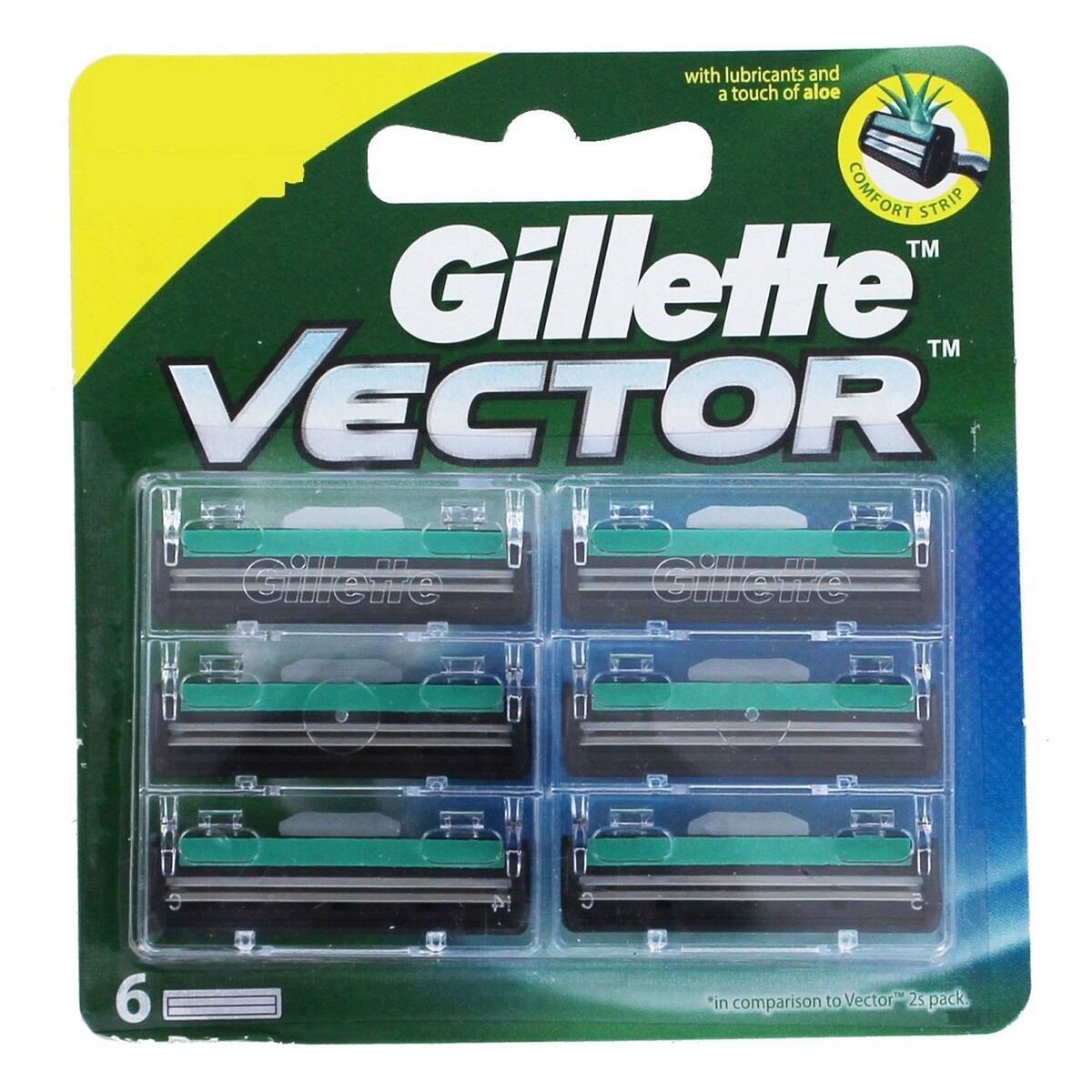 Gillette Cartridge Vector Plus 6's