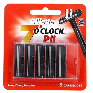 Gillette Cartridge 7'O Clock PII 5's