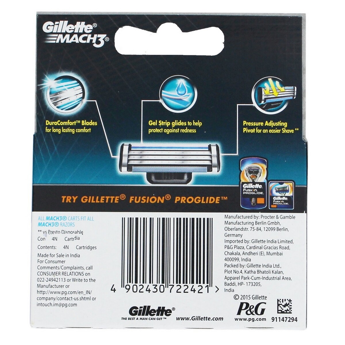 Gillette Cartridge Mach3 4's