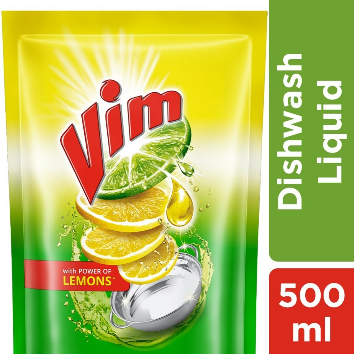Vim Dish wash Liquid Pouch 500ml