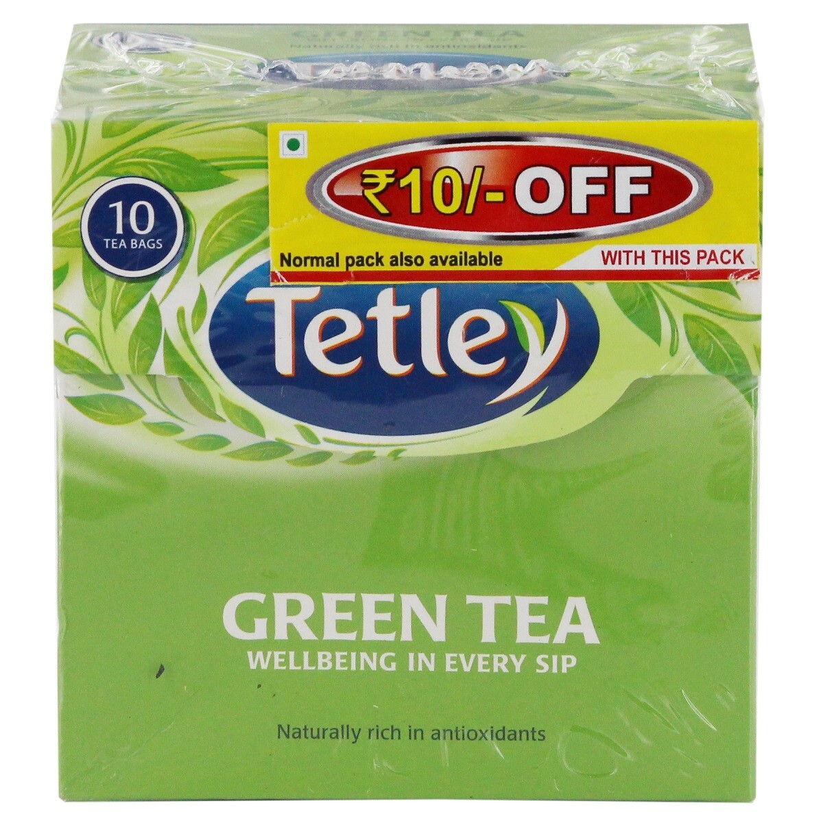 Tata Tetley Green Tea 10 Tea Bags