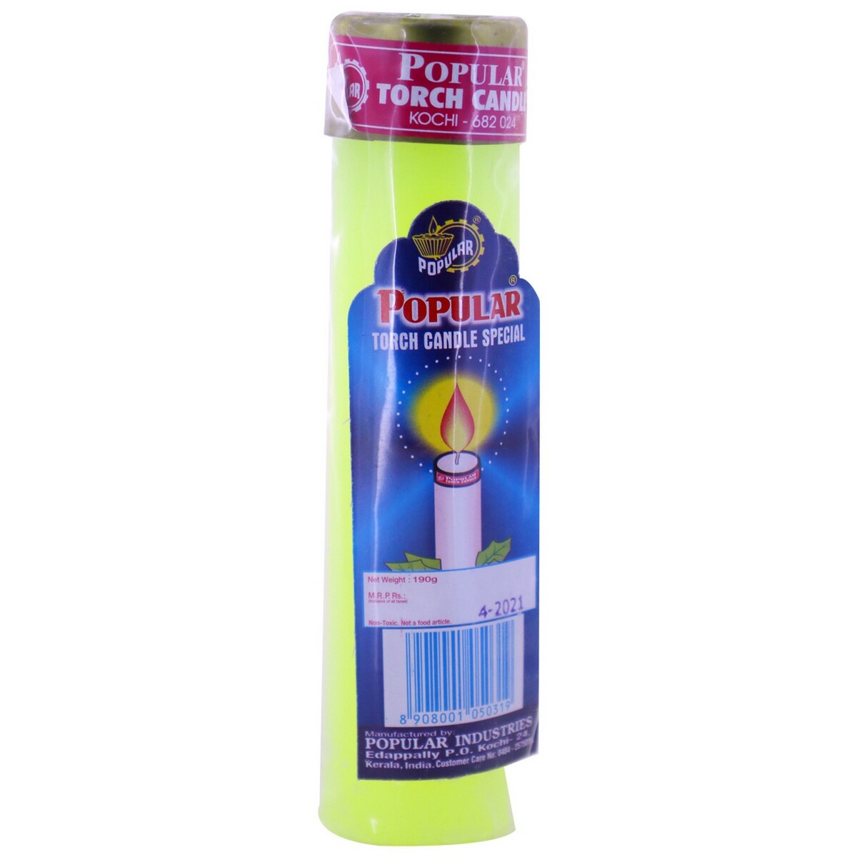 Popular Candle Torch 190g Assorted