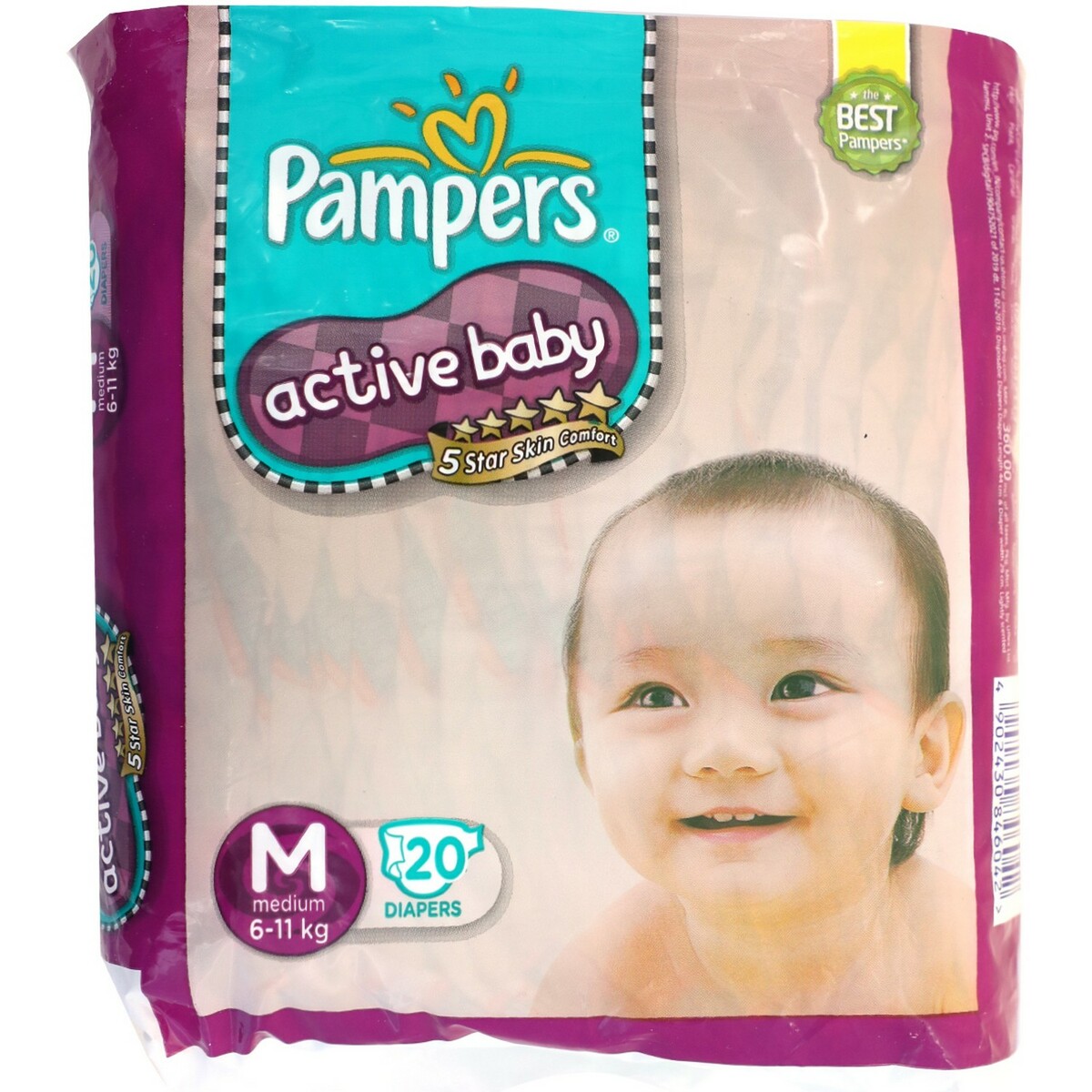 Pampers Active Baby Medium 20's