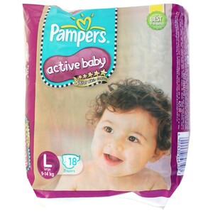 Pampers Diaper Active Baby Large 18's