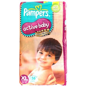 Pampers Active Baby XLarge 56's